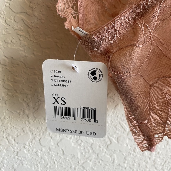 NWT Intimately Free People Everyday Lace Longline Bralette in Tuscany Size XS - Picture 7 of 12